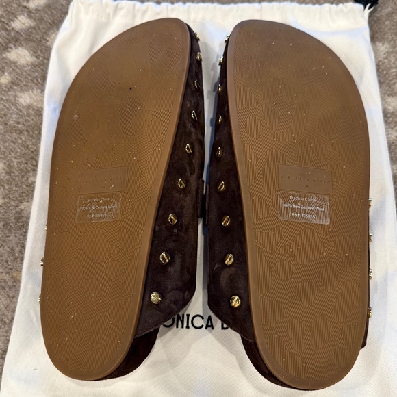 Veronica Beard Fern Shearling Clog Size 10 - Picture 8 of 10